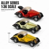1:36 alloy classic car three-door model, exquisite details, trendy toys, tabletop toys, gift-giving and collectible gifts full image